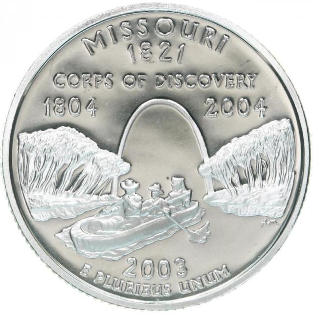 Монета Квотер штату Міссурі, ¼ долара 2003, США, Квотери 50 штатів
