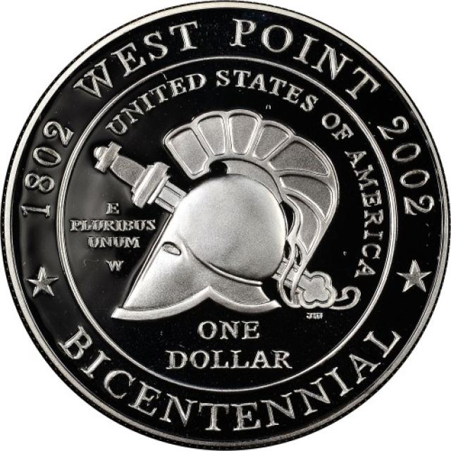 Монета Military Academy at West Point, 1 долар 2002, США, США