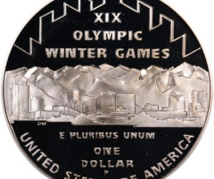 Монета XIX Зимові олімпійські ігри, Солт-Лейк-Сіті 2002, 1 долар 2002, США, США