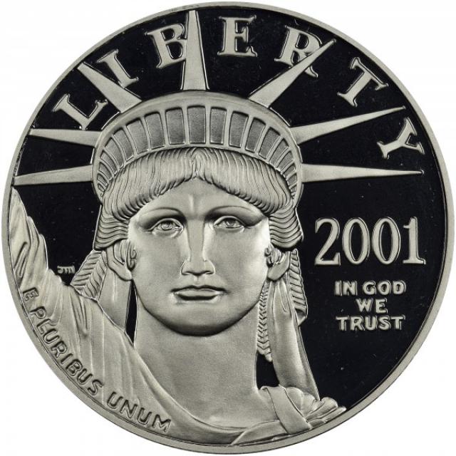 Монета Американський Платиновий орел, 100 доларів 2001, США, США