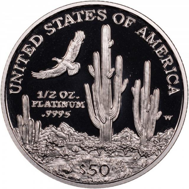 Монета Американський Платиновий орел, 50 доларів 2001, США, США