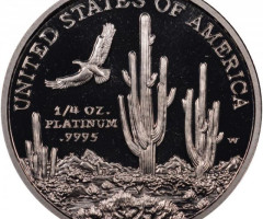 Монета Американський Платиновий орел, 25 доларів 2001, США, США