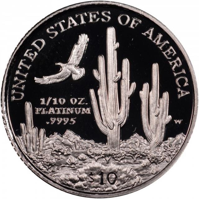 Монета Американський Платиновий орел, 10 доларів 2001, США, США