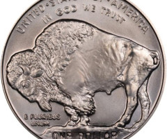 Монета Американський бізон, 1 долар 2001, США, Корінний американець
