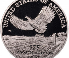 Монета Американський Платиновий орел, 25 доларів 2000, США, США