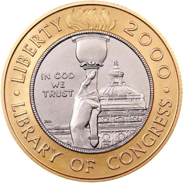 Монета Бібліотека Конгресу, 10 доларів 2000, США, США