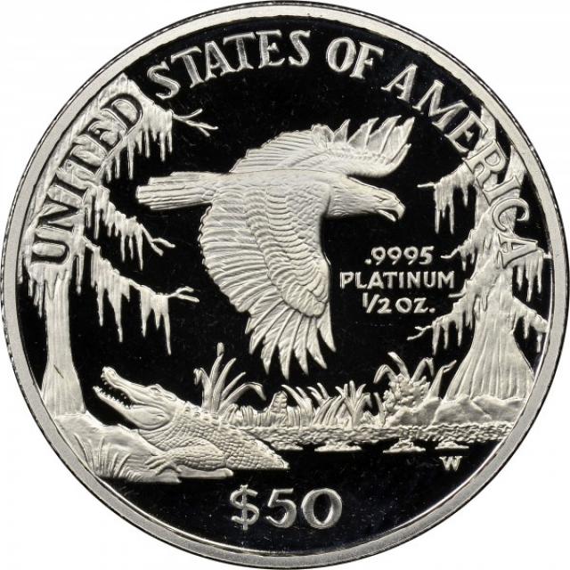 Монета Американський Платиновий орел, 50 доларів 1999, США, США