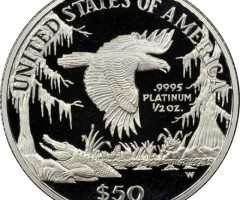 Монета Американський Платиновий орел, 50 доларів 1999, США, США