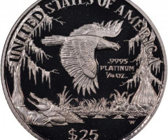 Монета Американський Платиновий орел, 25 доларів 1999, США, США