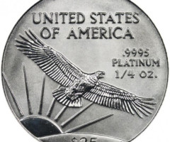 Монета Американський Платиновий орел, 25 доларів 1999, США, США