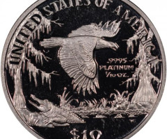Монета Американський Платиновий орел, 10 доларів 1999, США, США