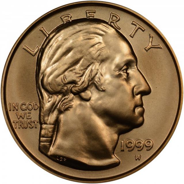 Монета Джордж Вашингтон, 5 доларів 1999, США, США