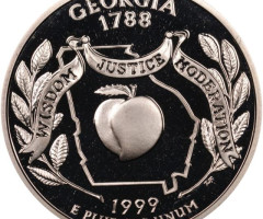 Монета Квотер штату Джорджія, ¼ долара 1999, США, Квотери 50 штатів