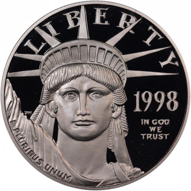 Монета Американський Платиновий орел, 100 доларів 1998, США, США