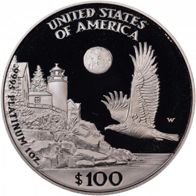 Монета Американський Платиновий орел, 100 доларів 1998, США, США