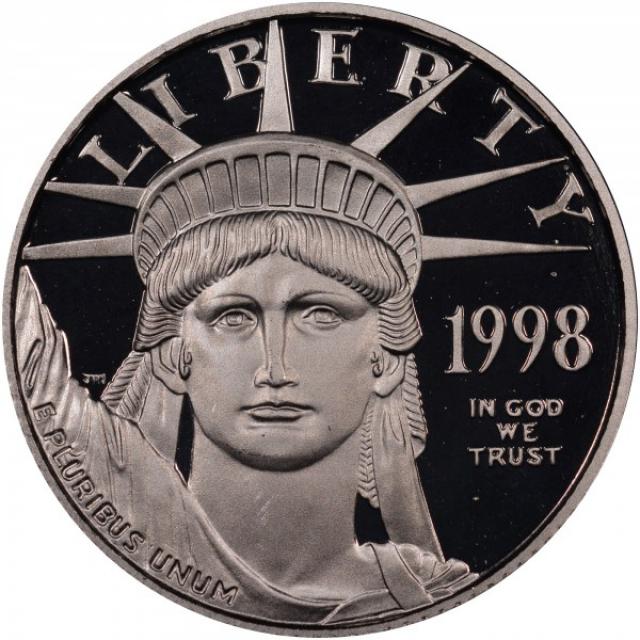 Монета Американський Платиновий орел, 25 доларів 1998, США, США