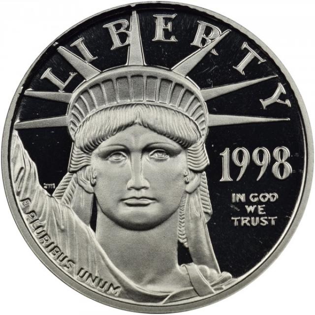 Монета Американський Платиновий орел, 10 доларів 1998, США, США