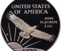 Монета Американський Платиновий орел, 100 доларів 1997, США, США