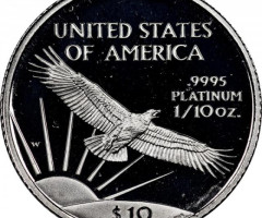 Монета Американський Платиновий орел, 10 доларів 1997, США, США