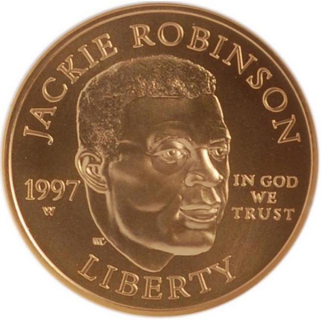 Монета Джекі Робінсон, 5 доларів 1997, США, США