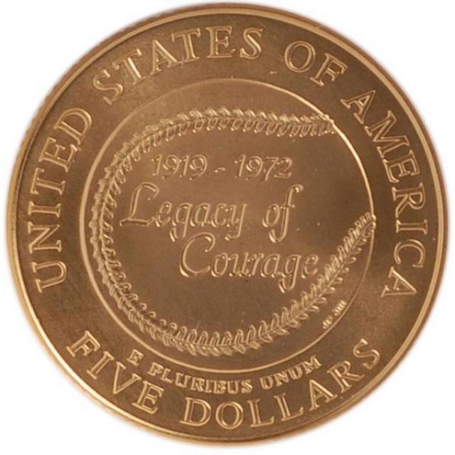 Монета Джекі Робінсон, 5 доларів 1997, США, США