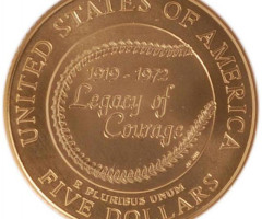 Монета Джекі Робінсон, 5 доларів 1997, США, США