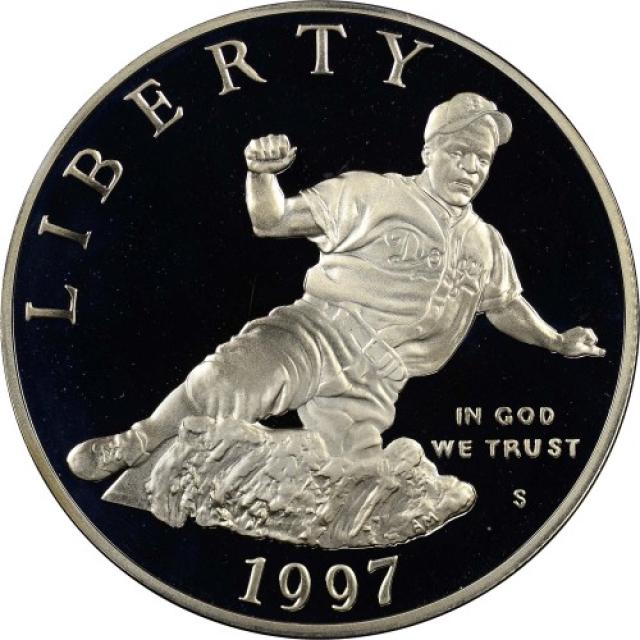 Монета Джекі Робінсон, 1 долар 1997, США, США