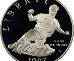 Монета Джекі Робінсон, 1 долар 1997, США, США