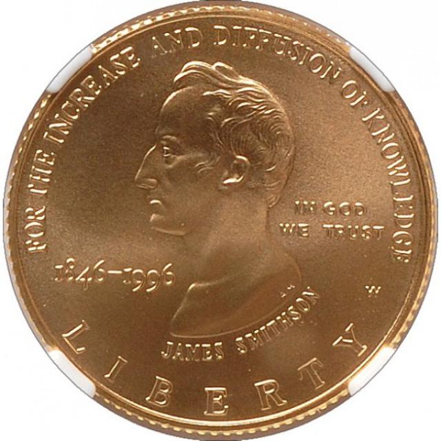 Монета Smithsonian Institution, 5 доларів 1996, США, США