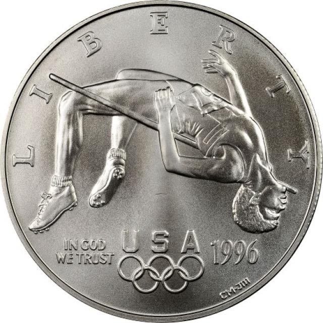 Монета Стрибок у висоту, 1 долар 1996, США, XXVI літні Олімпійські ігри, Атланта, 1996