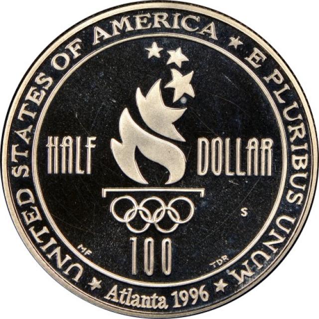 Монета Плавання, ½ долара 1996, США, XXVI літні Олімпійські ігри, Атланта, 1996