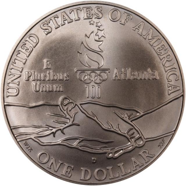 Монета Біг, 1 долар 1995, США, XXVI літні Олімпійські ігри, Атланта, 1996
