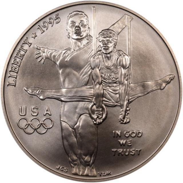 Монета Гімнастика, 1 долар 1995, США, XXVI літні Олімпійські ігри, Атланта, 1996