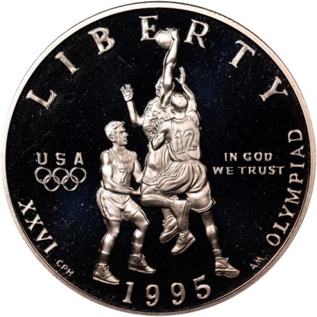 Монета Баскетбол, ½ долара 1995, США, XXVI літні Олімпійські ігри, Атланта, 1996
