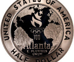Монета Баскетбол, ½ долара 1995, США, XXVI літні Олімпійські ігри, Атланта, 1996