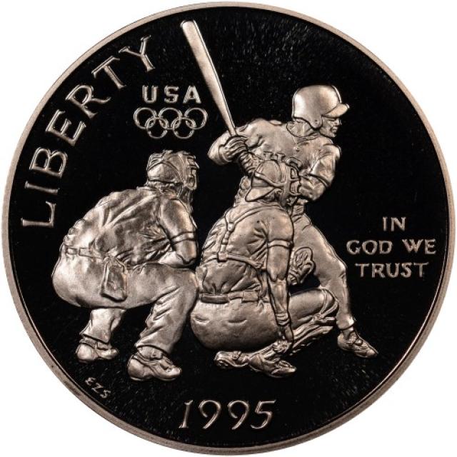 Монета Бейсбол, ½ долара 1995, США, XXVI літні Олімпійські ігри, Атланта, 1996