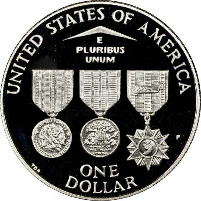 Монета Меморіал ветеранів В'єтнама, 1 долар 1994, США, США