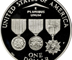 Монета Меморіал ветеранів В'єтнама, 1 долар 1994, США, США