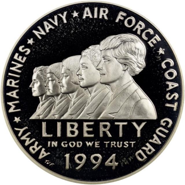 Монета Меморіал жінкам на військовій службі Америці, 1 долар 1994, США, США