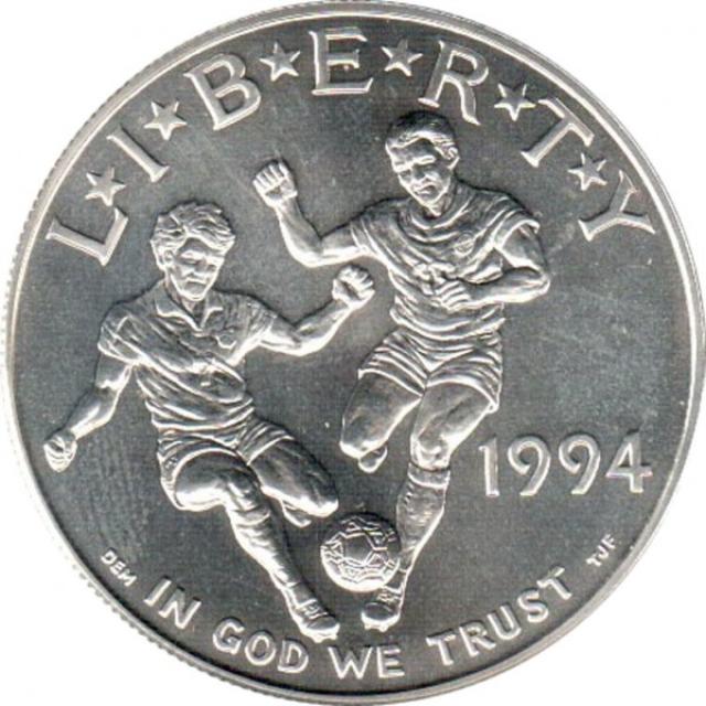 Монета Чемпіонат світу з футболу 1994, 1 долар 1994, США, США