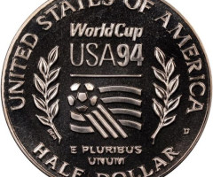 Монета Чемпіонат світу з футболу 1994, ½ долара 1994, США, США