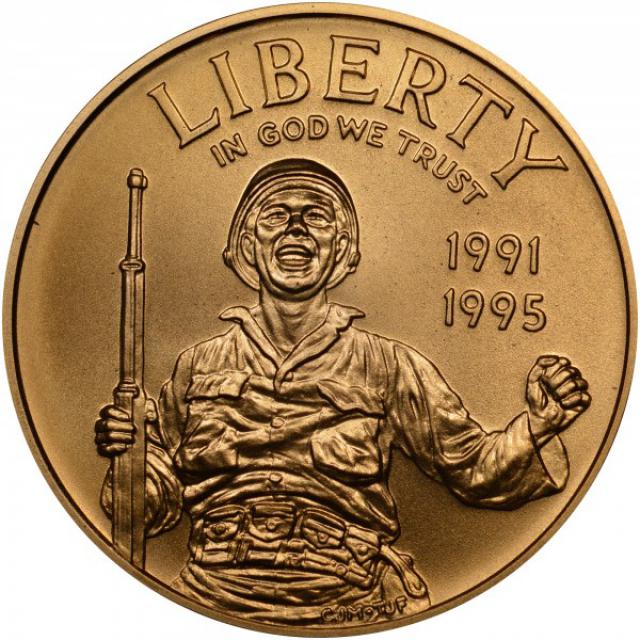 Монета Друга Світова війна, 5 доларів 1993, США, США