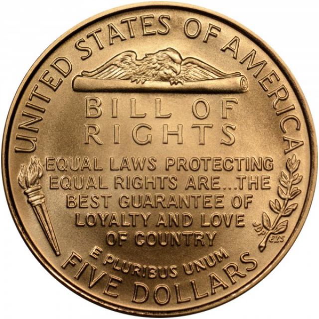 Монета Білль про права, Джеймс Медісон, 5 доларів 1993, США, США