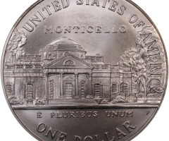 Монета Томас Джефферсон, 1 долар 1993, США, США