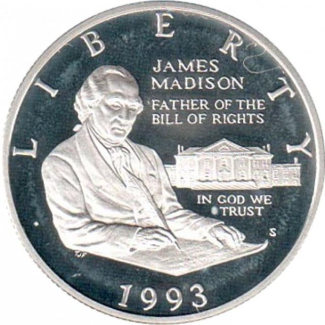 Монета Джеймс Медісон, ½ долара 1993, США, США