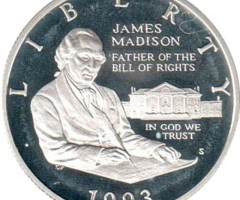 Монета Джеймс Медісон, ½ долара 1993, США, США