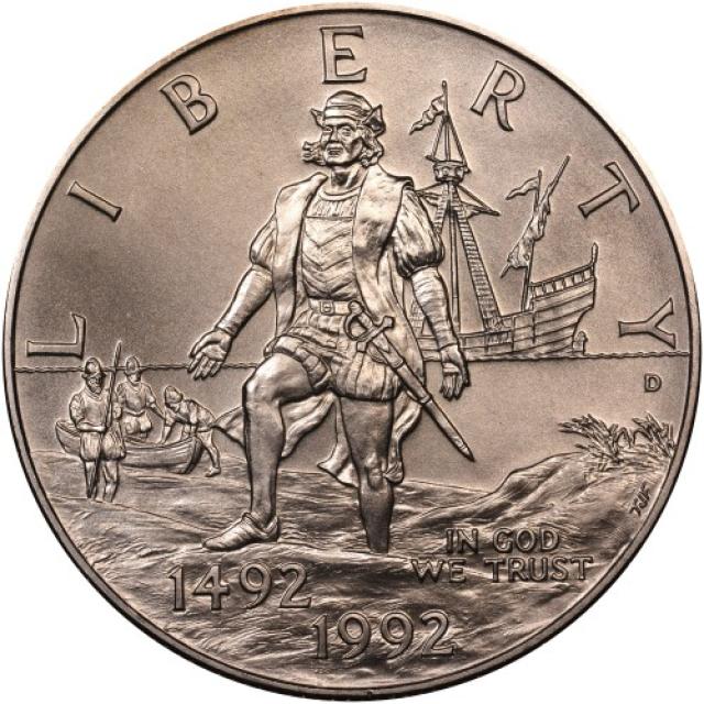 Монета Columbus Voyage, ½ долара 1992, США, США