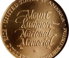 Монета Національний меморіал Рашмор, 5 доларів 1991, США, США