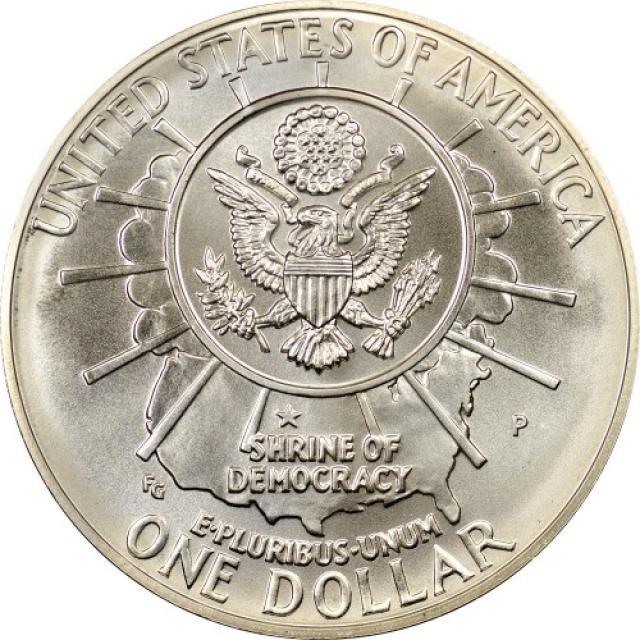 Монета Національний меморіал Рашмор, 1 долар 1991, США, США