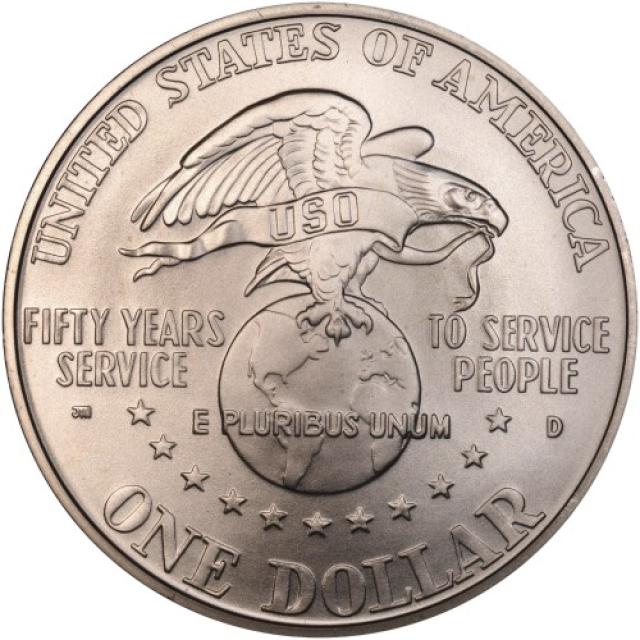Монета United Service Organizations, 1 долар 1991, США, США